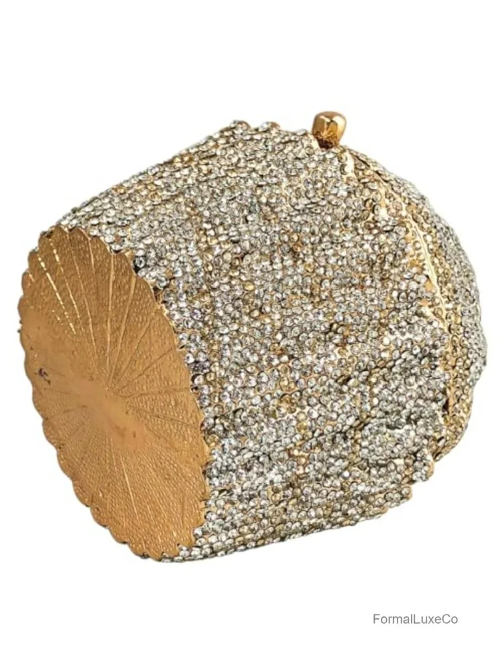 Crystal Cupcake Clutch Purse, Evening Handbag with Rhinestones